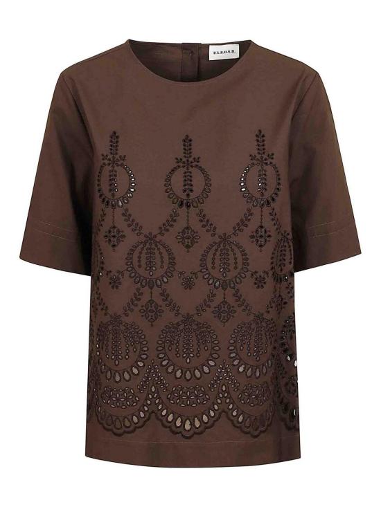 25FW 파로쉬 반팔 티셔츠 D313194CANNES008 Brown