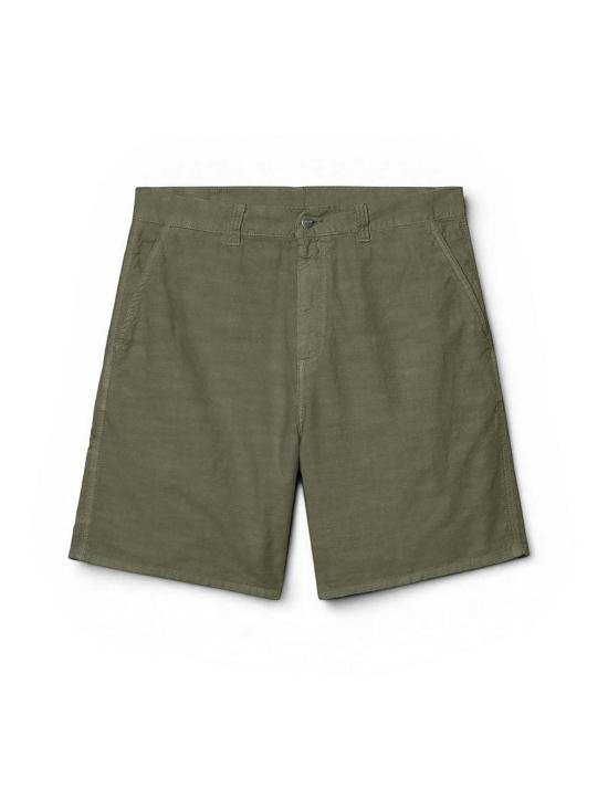 26SS 칼하트 WIP 월터 싱글 니 쇼츠 I03649111GD Green - CARHARTT