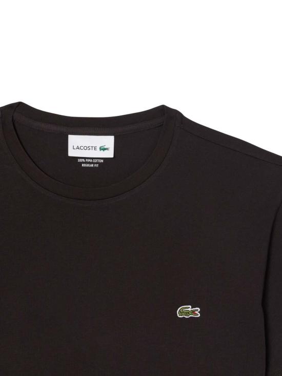 26SS 라코스테 피마 코튼 저지 크루넥 티셔츠 TH67093LA Brown - LACOSTE