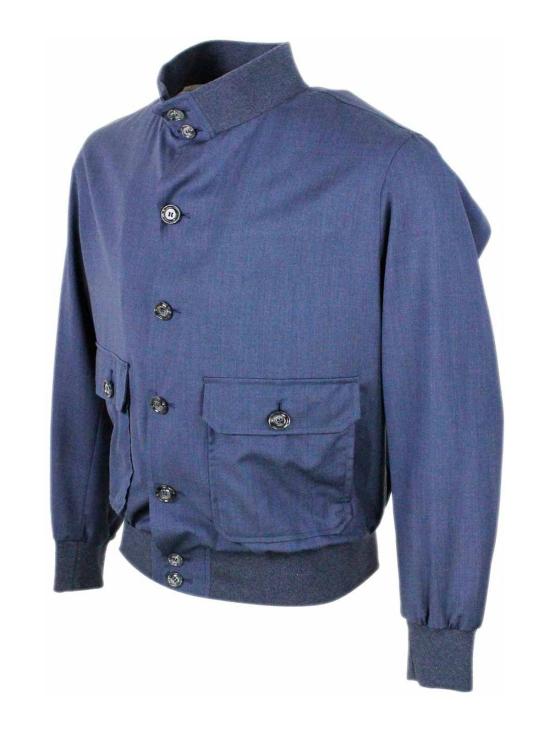 26SS 발바 봄버 자켓 VERMONT5306987 Blue - BARBA