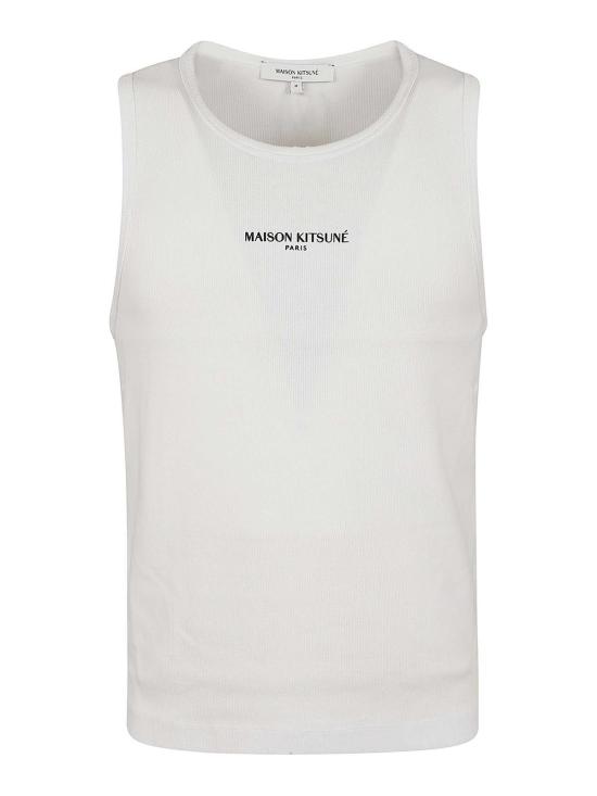 25FW 메종키츠네 민소매 티셔츠 QM00600KA0033P100 White