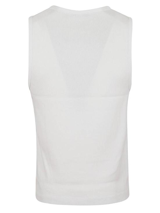 25FW 메종키츠네 민소매 티셔츠 QM00600KA0033P100 White - MAISON KITSUNE