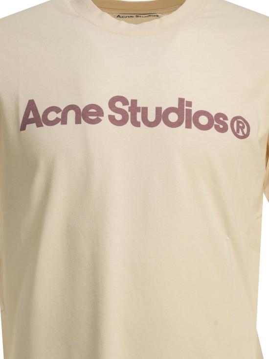 26FW 아크네 스튜디오 반팔 티셔츠 핑크색 티셔츠 - ACNE STUDIOS
