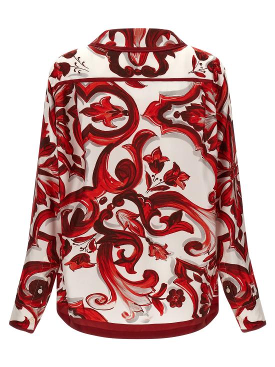 26FW 돌체앤가바나 긴팔 셔츠 베니티 와 블라우스 레드 - DOLCE & GABBANA