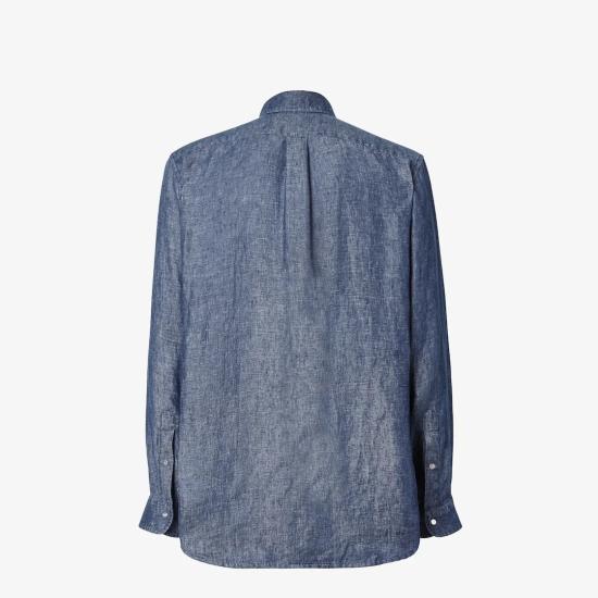 26SS 펜디 샴브레이 셔츠 FS1296AVZGF0QA2 Blue - FENDI