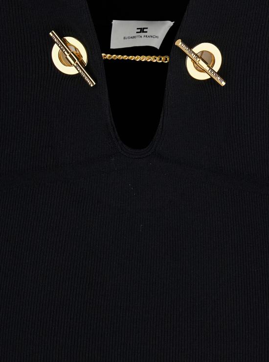 26FW 엘리자베타프랜치 롱 원피스 AM18S66E2110 Black - ELISABETTA FRANCHI