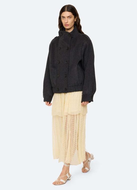  씨뉴욕 롱 스커트 AW26 074 CREAM - SEA NY