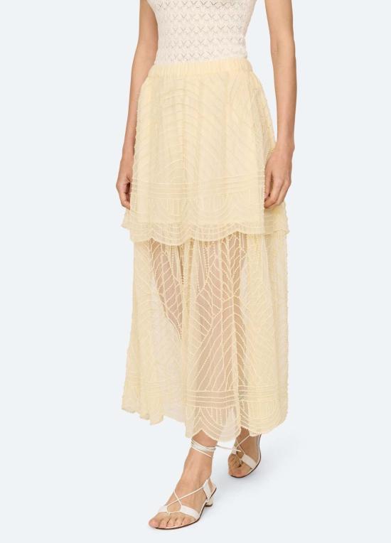  씨뉴욕 롱 스커트 AW26 074 CREAM - SEA NY