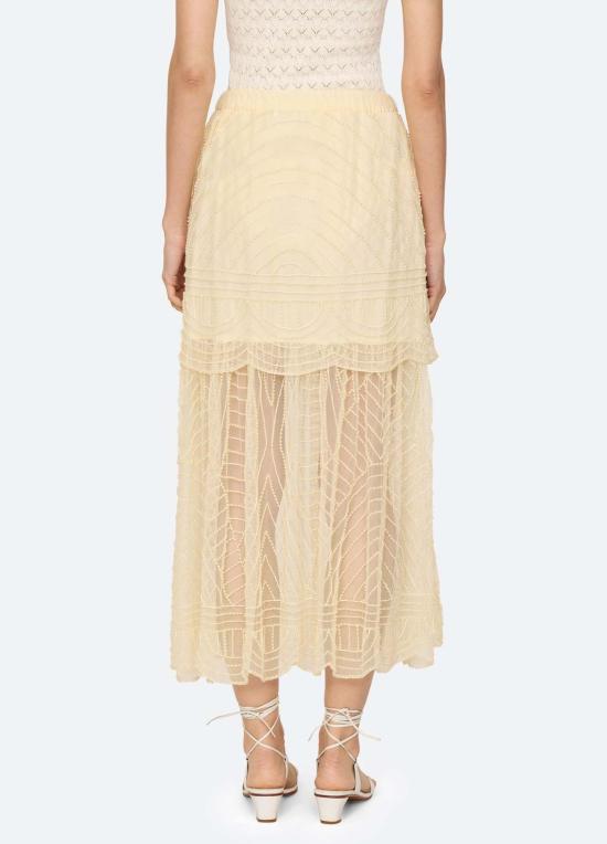  씨뉴욕 롱 스커트 AW26 074 CREAM - SEA NY