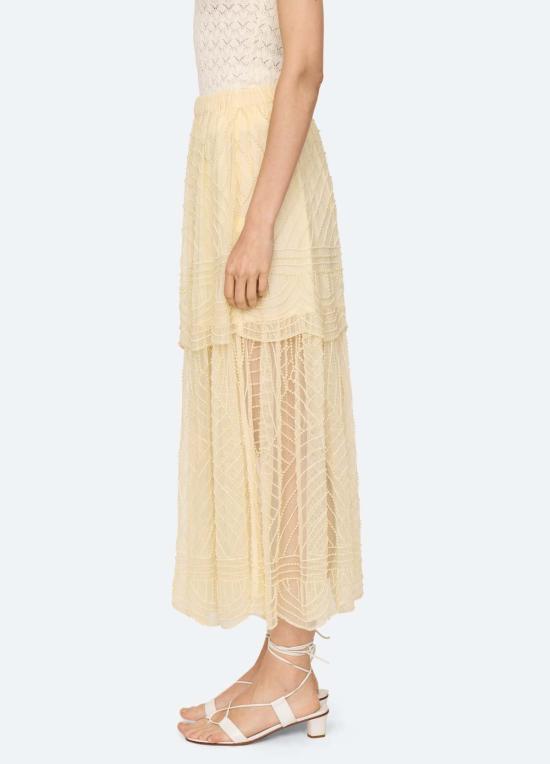  씨뉴욕 롱 스커트 AW26 074 CREAM - SEA NY