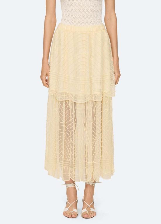  씨뉴욕 롱 스커트 AW26 074 CREAM