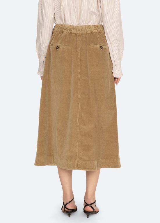  씨뉴욕 롱 스커트 AW26 155 KHAKI - SEA NY