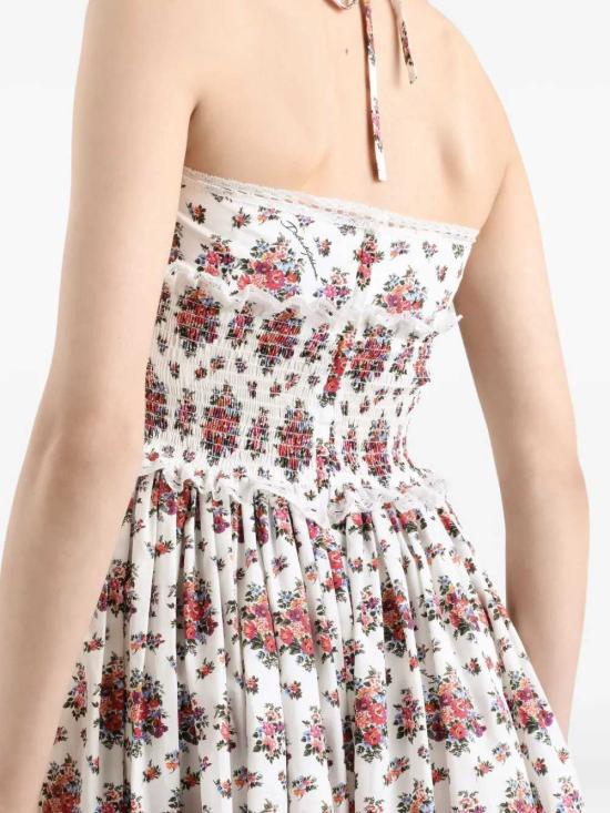 26SS 돌체앤가바나 스몽 플라워 부케 프린트 포플린 드레스 F60F8THS5UA HA5XK MAZZOLINI FIORI FBCO - DOLCE & GABBANA
