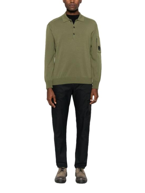 25FW 씨피 컴퍼니 폴로 티셔츠 19CMKN038A 005528A652 Green - C.P. COMPANY