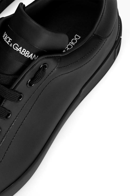 26FW 돌체앤가바나 카프스킨 포르토피노 스니커즈 CS1772A1065 80999 Nero - DOLCE & GABBANA