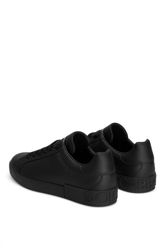 26FW 돌체앤가바나 카프스킨 포르토피노 스니커즈 CS1772A1065 80999 Nero - DOLCE & GABBANA