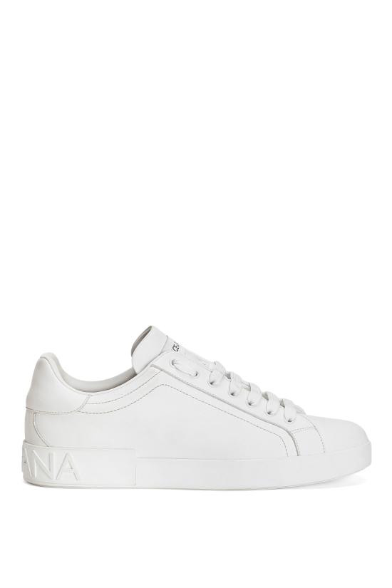 26FW 돌체앤가바나 카프스킨 포르토피노 스니커즈 CS1772A1065 80001 Bianco