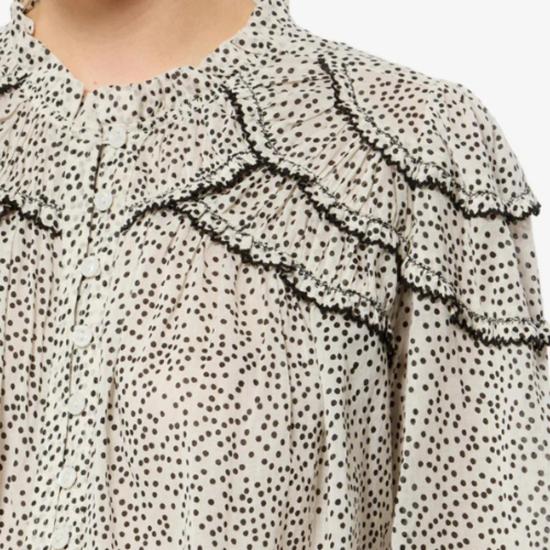  이자벨마랑 블라우스 이자벨 마랑 크리스타 탑 에크루/블랙 - ISABEL MARANT