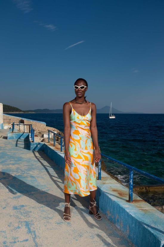  언타이틀드 인 모션 롱 원피스 무제 In Motion Desire Dress Neroli - UNTITLED IN MOTION