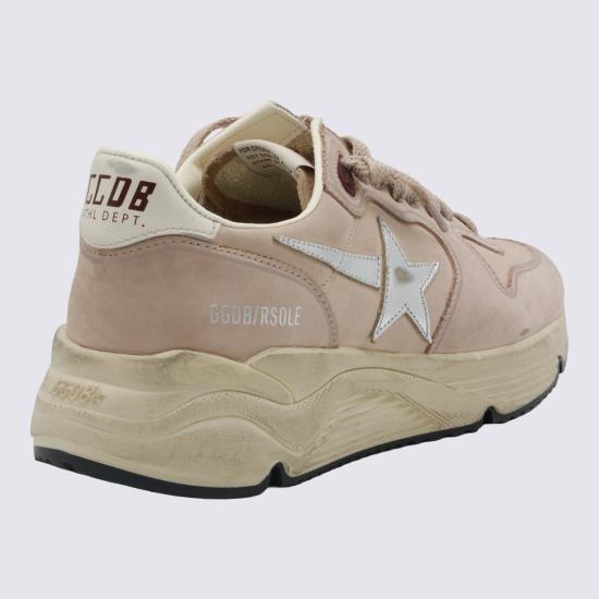 26FW 골든구스 러닝 솔 스니커즈 GWF00126 F008516 11709 CREAM POWDER PINK SILVER DOM - GOLDEN GOOSE