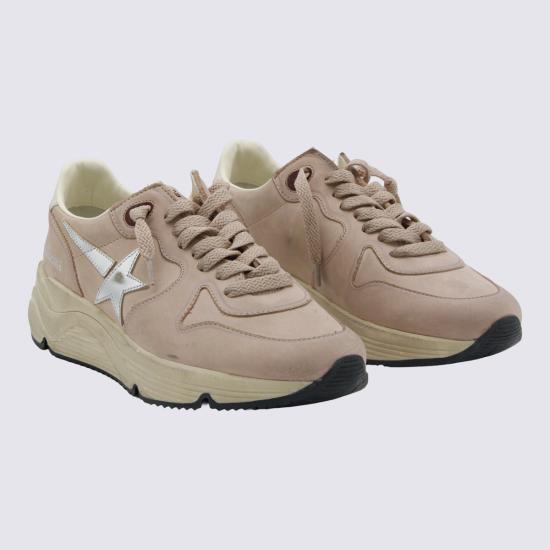 26FW 골든구스 러닝 솔 스니커즈 GWF00126 F008516 11709 CREAM POWDER PINK SILVER DOM - GOLDEN GOOSE