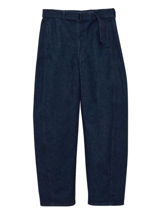 26FW 르메르 트위스트 벨티드 팬츠 PA326 LD1056 760 INDIGO DOM - LEMAIRE