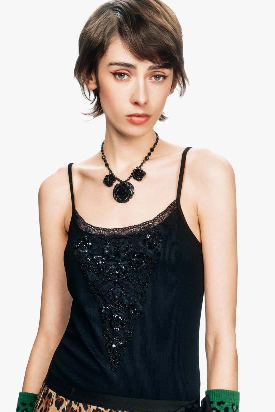 안나 수이 캐미솔 A626A20 BLACK - ANNA SUI