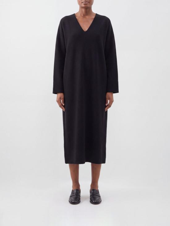 26SS 더로우 롱 원피스 10822W4201 BLK Black