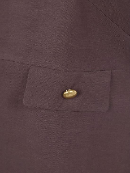 26SS 파로쉬 미디 원피스 D731377GRAISA26 008 Brown - PAROSH