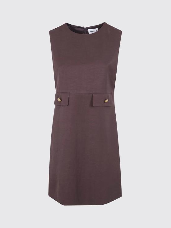 26SS 파로쉬 미디 원피스 D731377GRAISA26 008 Brown - PAROSH