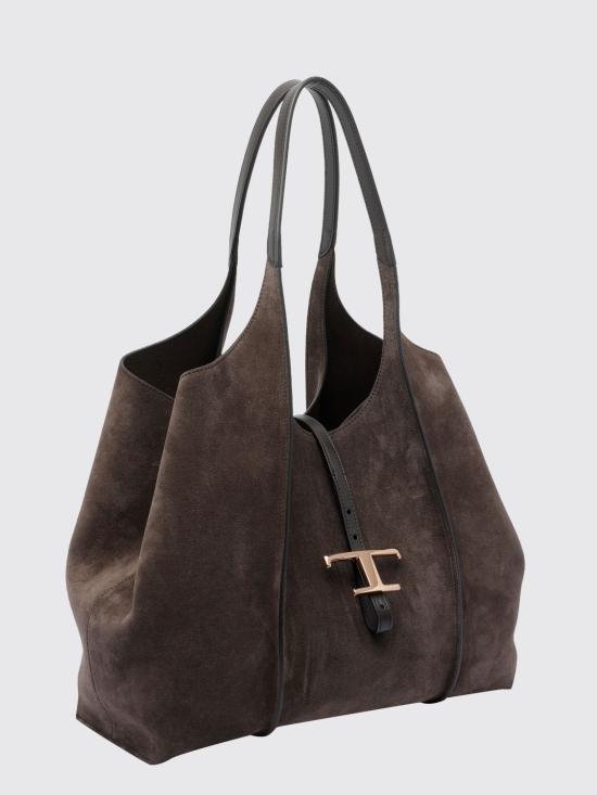 26FW 토즈 T 타임리스 미니 쇼핑백 XBWTSBA0300P3A S808 Brown - TODS