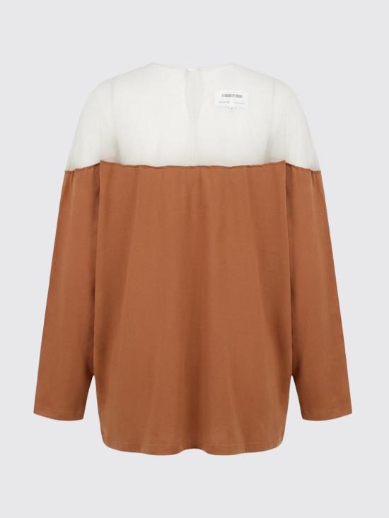 26SS MM6 메종마르지엘라 긴팔 티셔츠 S62GD0213M20108 904 Brown - MM6 MAISON MARGIELA