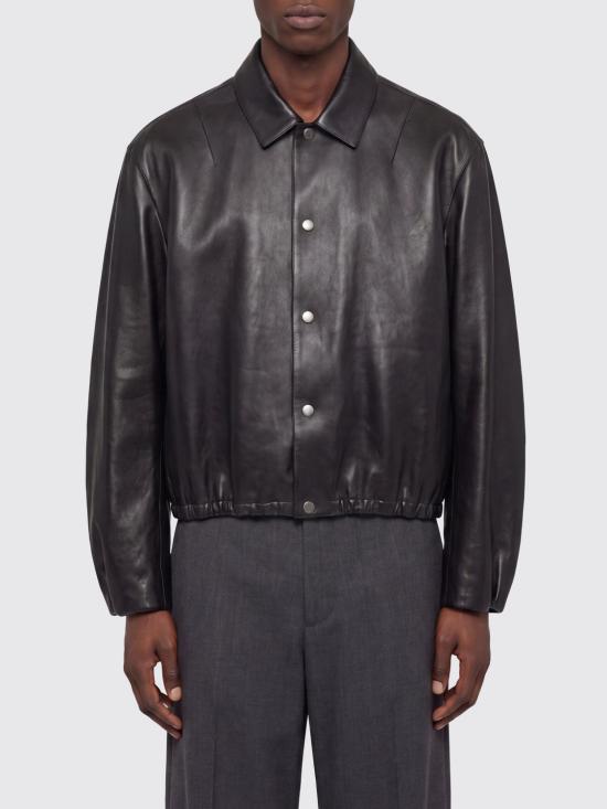 26SS 질샌더 가죽 자켓 J21SW0135J07231 001 Black