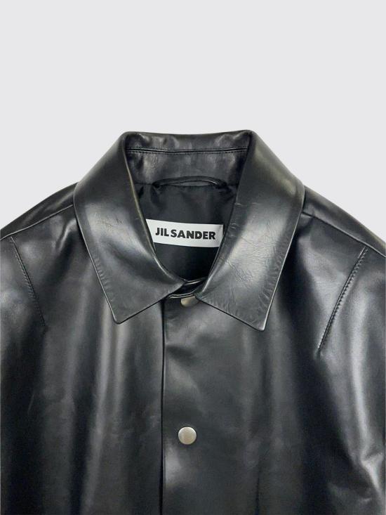 26SS 질샌더 가죽 자켓 J21SW0135J07231 001 Black - JIL SANDER