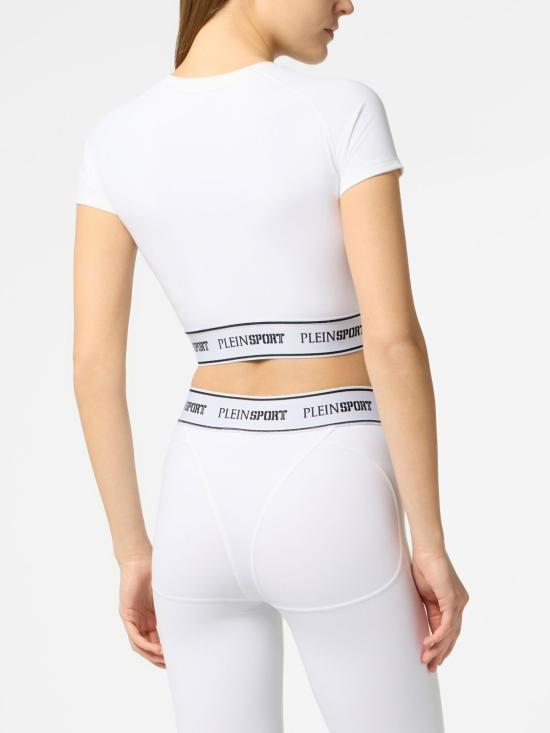 26FW 플레인스포츠 반팔 티셔츠 SAFCWTK3896STE003N 01 White - PLEIN SPORT