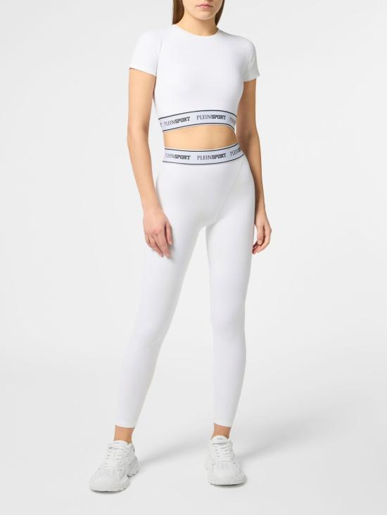 26FW 플레인스포츠 반팔 티셔츠 SAFCWTK3896STE003N 01 White - PLEIN SPORT