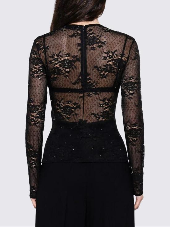 26SS 쥬세페 디 모라비토 탑 06PSTO409C16307 99 Black - GIUSEPPE DI MORABITO