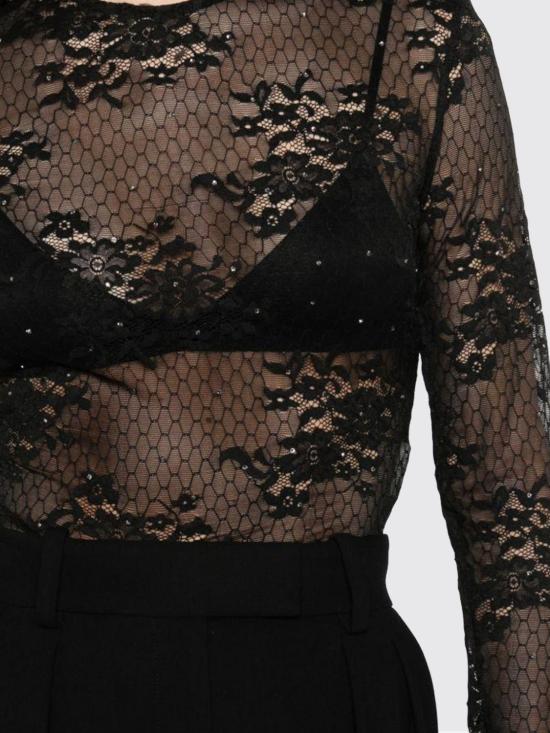 26SS 쥬세페 디 모라비토 탑 06PSTO409C16307 99 Black - GIUSEPPE DI MORABITO