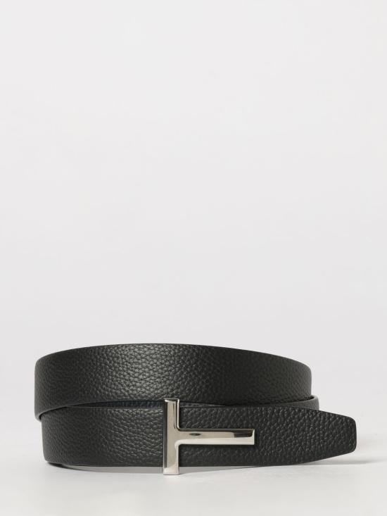 26FW 톰포드 레더 리버시블 버클 T 벨트 TB224LCL236S UNA Navy - TOMFORD