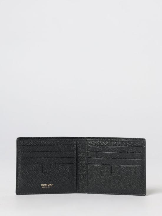 26FW 톰포드 그레인 레더 클래식 반지갑 Y0228LCL158G NAA Black - TOMFORD