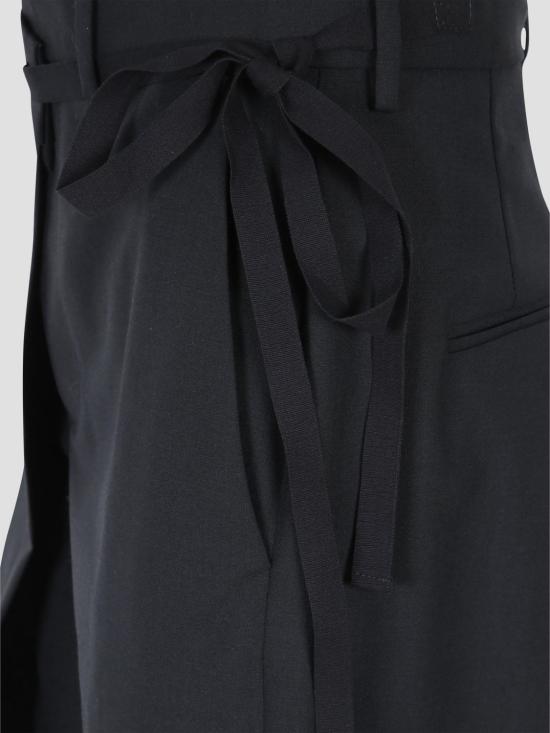 26SS MM6 메종마르지엘라 울 블렌드 트라우저 S52KA0518M35733 900 Black - MM6 MAISON MARGIELA