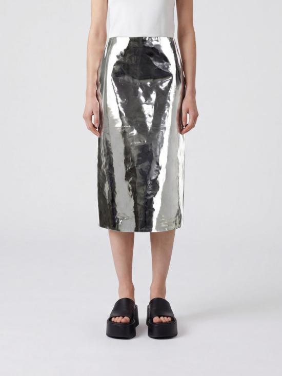 26SS 질샌더 스커트 J03MA0293J07230 042 Silver