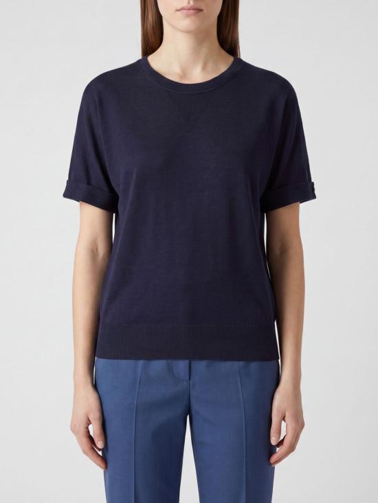 26SS 에르노 반팔 티셔츠 JG000312D52056 9200 Navy