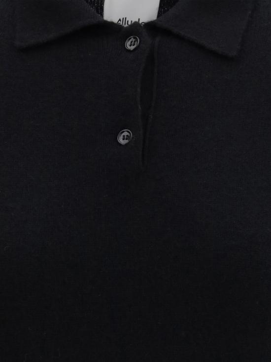 26SS 얼루드 폴로 티셔츠 26211134 90 Black - ALLUDE