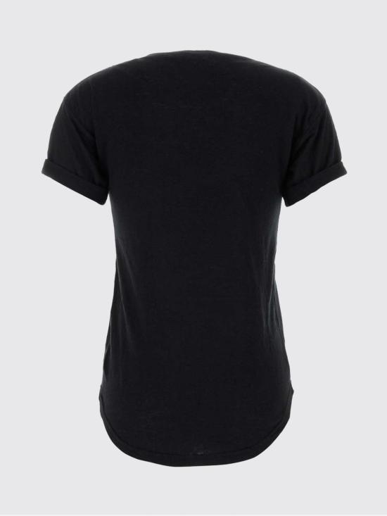 26SS 이자벨마랑에뚜왈 콜디아 플록 리넨 티셔츠 TS0315FAA1N09E 01BK Black - ISABEL MARANT ETOILE