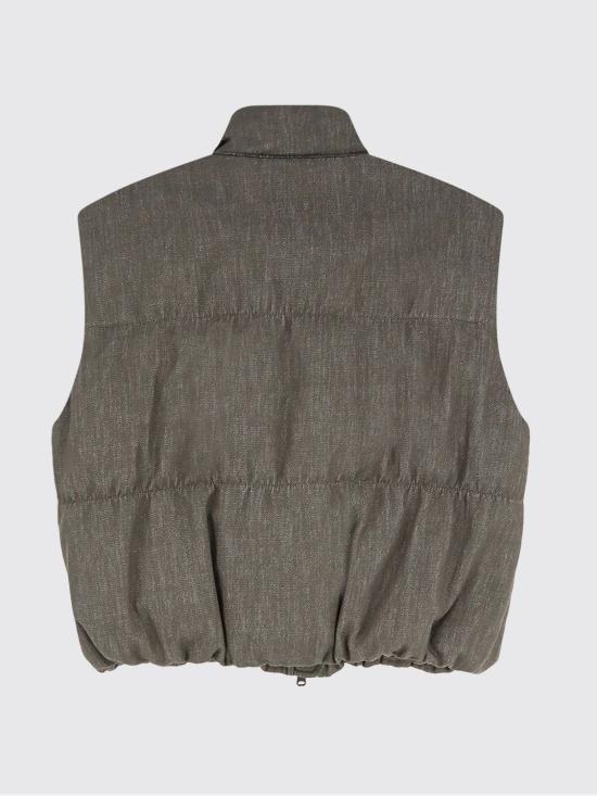 26SS 브루넬로 쿠치넬리 베스트 MB1257605 C004 Green - BRUNELLO CUCINELLI