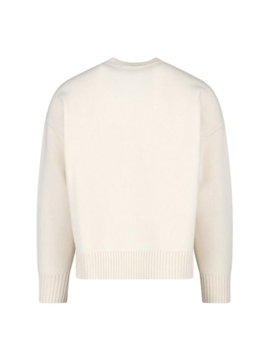 26FW 아미 빅 하트 울 크루넥 스웨터 UKS838 018154 Neutrals - AMI