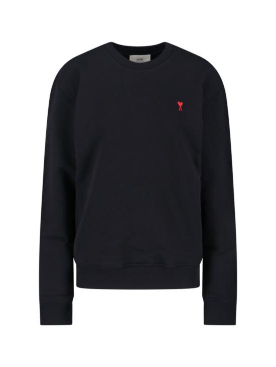 26FW 아미 스몰 하트 로고 스웨트셔츠 BFUSW035 730001 Black