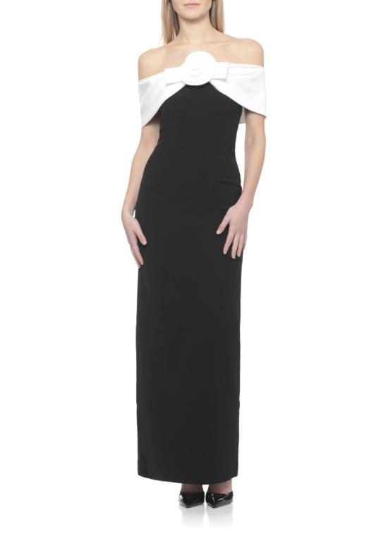 26SS 셀프 포트레이트 롱 원피스 RS26180XBBLACK CREPE FLOWERBLACK - SELF PORTRAIT