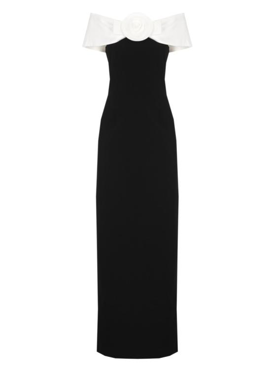 26SS 셀프 포트레이트 롱 원피스 RS26180XBBLACK CREPE FLOWERBLACK